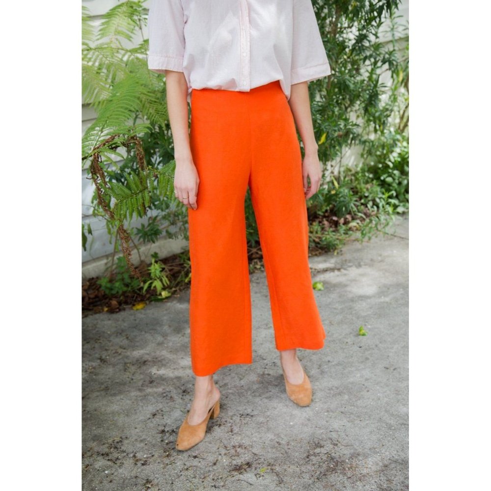 Mara Hoffman Orange Wide Leg Pants